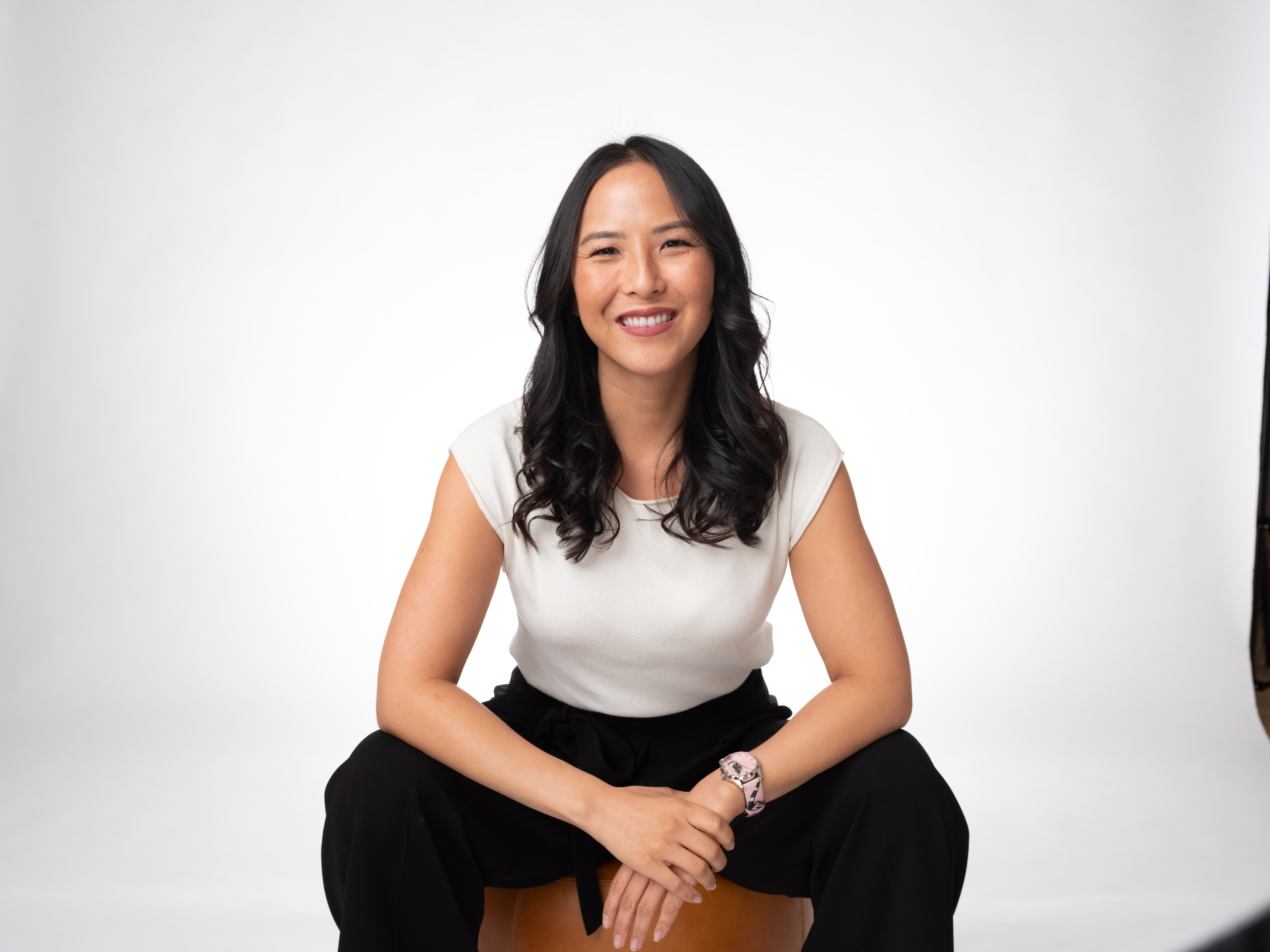 Amy Yin portrait in white shirt